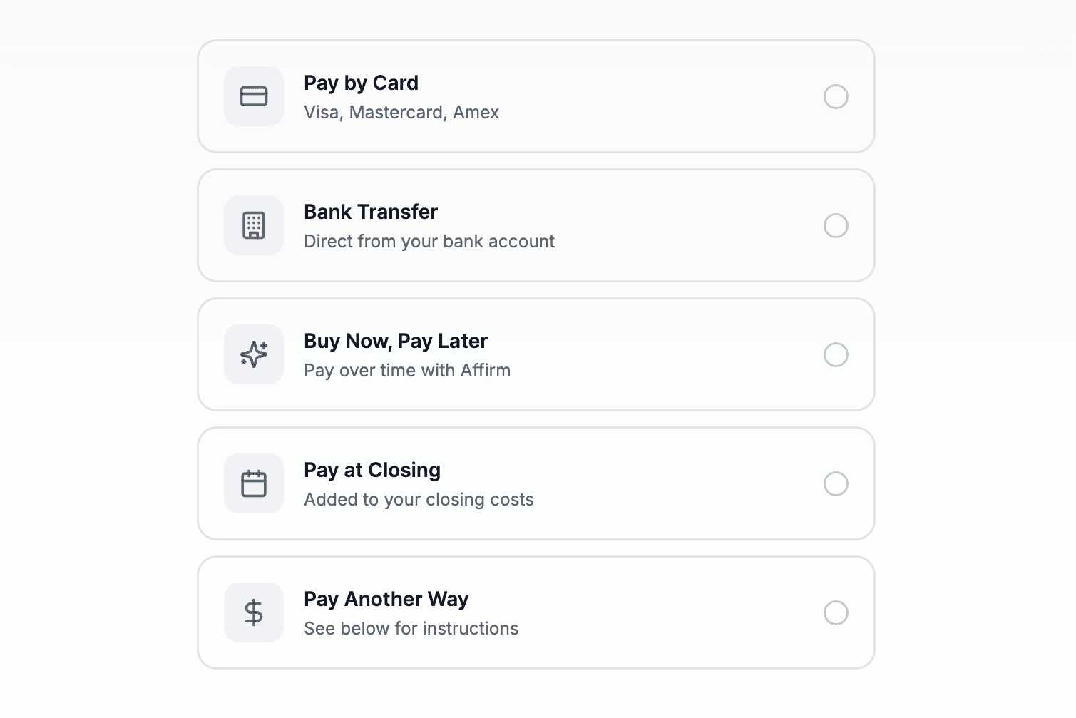 Flexible Payment Options