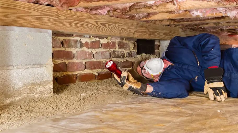 Solo inspector using mobile device during inspection