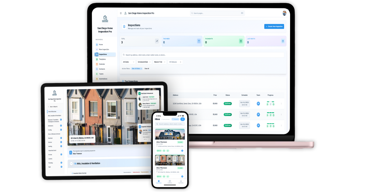 Home Inspection Report Software with AI Writing - Hive Inspect